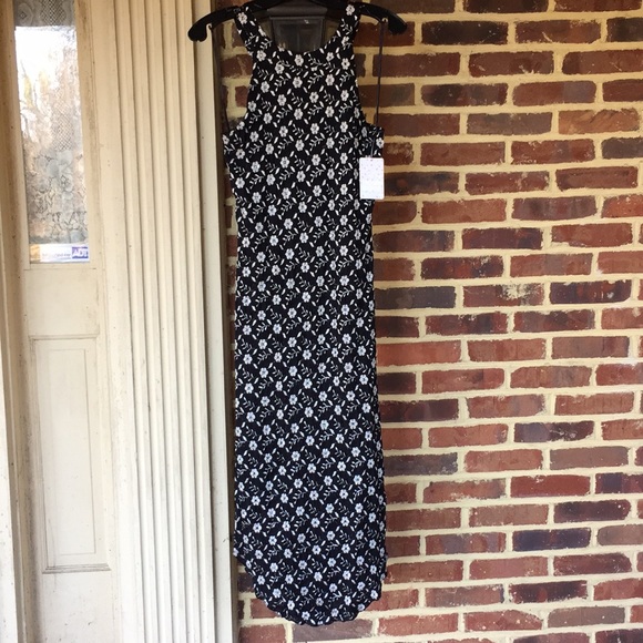 Free People black/silver dress w/ cut-outs- NWT - Picture 2 of 5